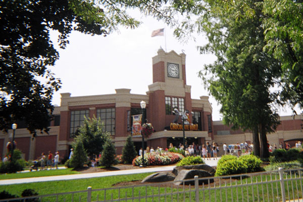 Looking across the grounds of the Hershey headquarters in Pennsylvania.