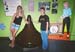 Larissa and Chris pose with a giant Hershey kiss at the Hershey Museum in Pennsylvania.