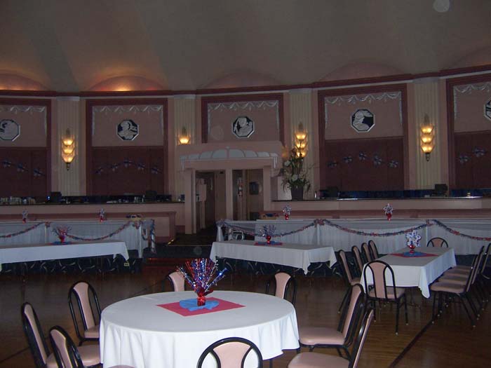 The ballroom at the historic Casino.