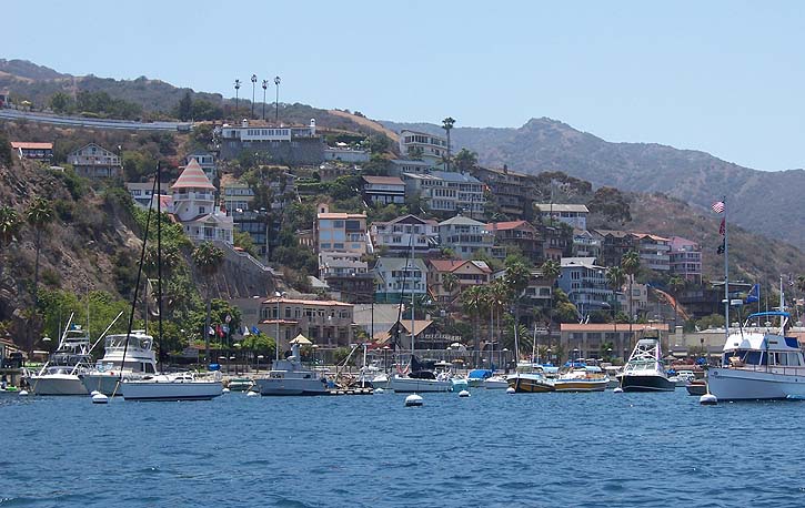 Avalon as seen from the harbor.
