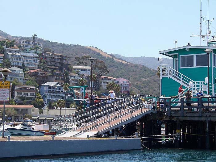 The pier in Avalon harbor.