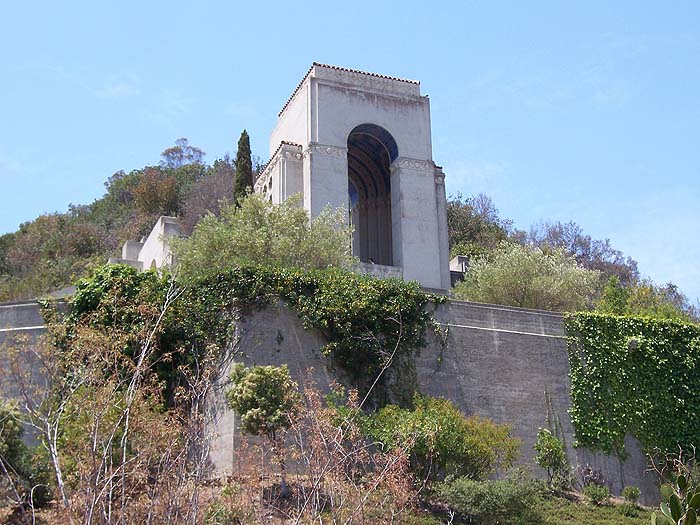 The Wrigley Memorial at the Botanical Garden south of town.