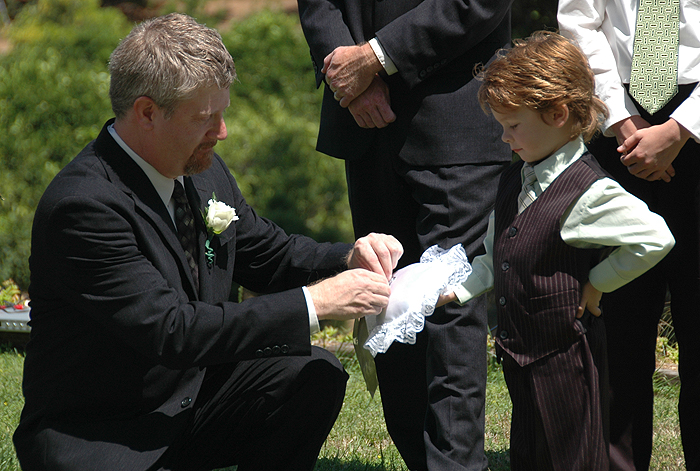 Getting the rings.