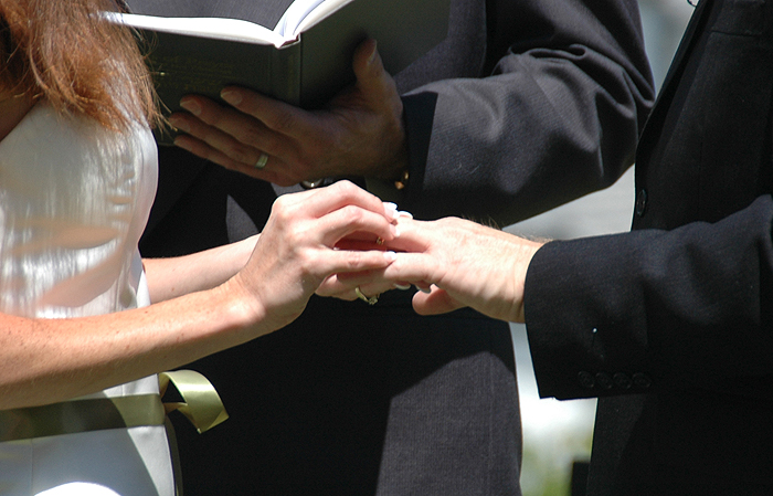 I thee wed ...