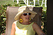 Linnea relaxes after the ceremony.