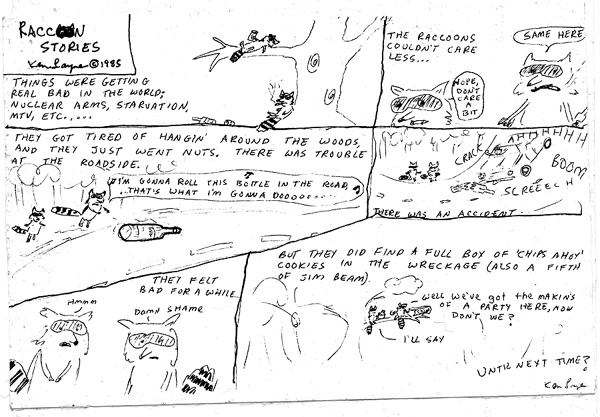 The second episode of Raccoon Stories